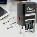 S-300 Shipping Receiving Self-Inking Diy Date Stamp Mini Date Diy Stamp Self-Inking Scrapbooking Stationery Stamp Rolling Wheel.