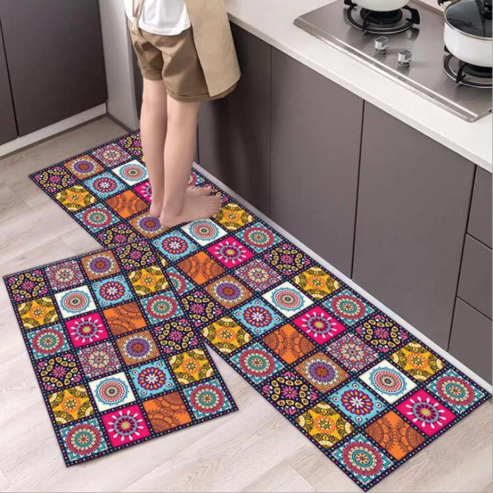 Kitchen Mat Anti Slip Area Rug for Entryway Hallway Living Room
