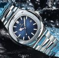 POEDAGAR 613 Luxury Premium Quality Gents Wrist Watch Automatic Date Waterproof Full Stainless Steel Attractive Design Stylish Formal Watch. 