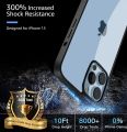 For apple iPhone 13 Pro Max 6.7 2021 Q-Series Black Hard Transparent Clear Shockproof bumper case With Metal Camera Protection With Metal Buttons Fashion Simple Phone Casing Anti-fall Phone Cover.