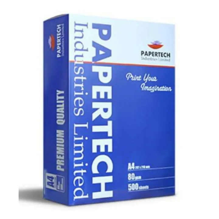80gsm A4 Size (210 x 297mm) Paper 1 Ream (500 Sheets) for Printing, Photocopying, Writing Etc.