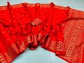 classy closet Exclusive Designer Screen Print Japani Silk Saree With Blouse for Women.