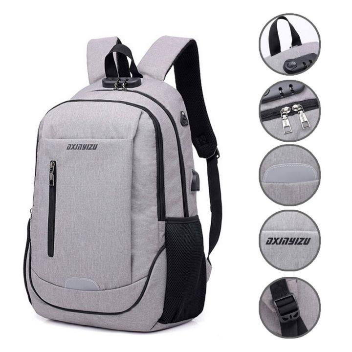 15.6Inch%20Anti-Theft%20Waterproof%20Laptop%20Backpack%20Add%20Usb%20Charging%20And%20Headphone%20Port%20Laptop%20Bag%20With%20Security%20Lock%20-%20Image%204