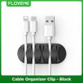 Floveme Cable Clip Self Adhesive Cable Organizer Wire Holder Cable Clamp Multiple Cable Management Tool For Home & Office. 
