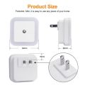 Led Wall Dim Light Night Light Plug-in Auto ON/OFF Sensor Night Lamp for Bedroom Children Room Corridor Stairs.