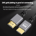 hdmi 2.0 4k@60hz HD Cable Computer TV Transmission Data Aluminium Shell Spring Retractable Stretch Extension Cable. 