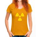 Radioactive Symbol T-Shirt Novelty Shirt T Shirt Tops & Tees Popular Cotton Gift Simple Style Youth Harajuku. 