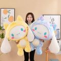Big Size Sanrio Kawaii Cinnamoroll Dog Plush Toys Pillow Stuffed Animal Comfort Soft Dolls Kids Birthday Gift Cartoon Anime Toy.