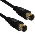 S-Video Cable Mini DIN 4 Pin Cable Male to Male / Female Gold Plated Connector Compatible for DVD DSS receivers, VCRs, DVRs/PVRs. 
