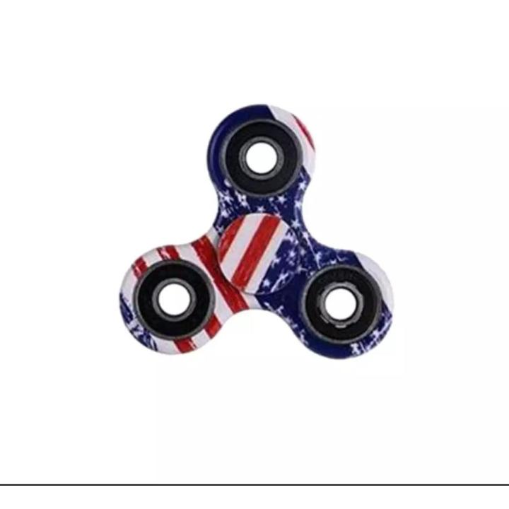 FRIDGET SPINNER Fidget Spinner Stress Reducer Toy-Multi Design Fidget Spinner Stress Reducer Toy - White and Black