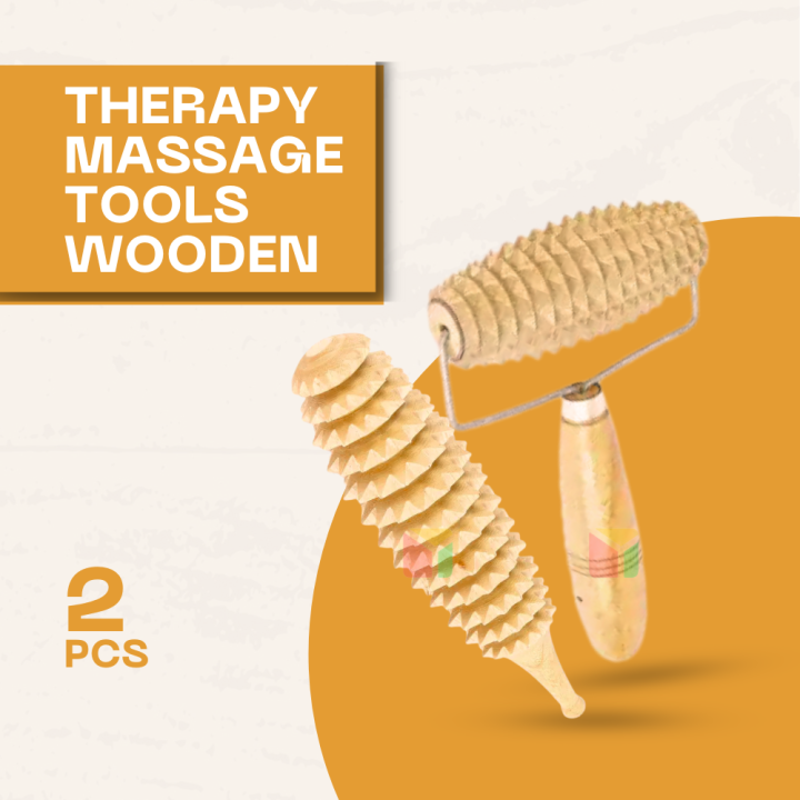 Wood Therapy Massage Tools 2 Pcs Combo