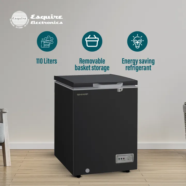Sharp%20Freezer%20SJC-138-BK%20%7C%20110%20Liters%20-%20Black%20-%20Image%202