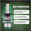 【Versatile】 2PCS Car Headlight Bulbs H7 H4 LED Lights H11 9004 Hb3 9005 Hb4 9006 H27 881 9007 H1 H3 12V 72W 8000LM 6000K S2 Auto Headlamps.