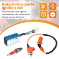 Racing Ignition Coil+Spark Plug+CDI Box For GY6 50cc-150cc 4-Stroke Engines ATV.