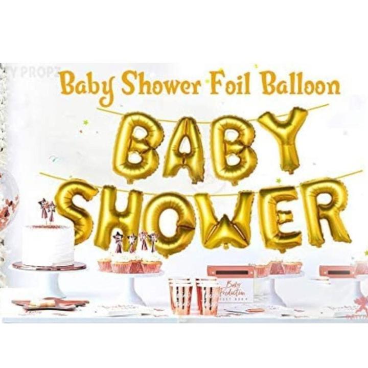 Baby Shower Foil Balloon Banner for Baby Shower Supplies Decorations baby girl baby boy- Pack of 1
