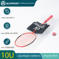 ALP-SPORTS ALP AIR 10U 52g Ultralight Carbon Fiber Badminton Racket with Free Grip | High-Speed Impact Design for Beginner/Intermediate Training | Durability 2-4 Years.