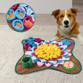 Portable Feeding Mat Interactive Eco-Friendly Non-Slip Snuffle Mat Machine-Washable Puzzle for Indoor Use Pet Owner Training. 