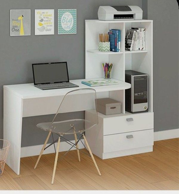 Laavish Study Table for Reading with Book Shelf length 42inch height 4ft