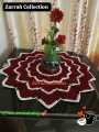 Crochet Summer Yern doily placemat- tablemat 18 inch. 