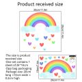 Cartoon Rainbow Luminous Wall Stickers Glow In The Dark Cloud Heart DIY Wall Decal For Baby Kids Room Nursery Home Decorations.