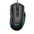 HXSJ Wired Gaming Mouse 7200DPI RGB Backlit Mouse 6 Adjustable DPI Levels/10 Programmable Buttons/Back-to-desktop Button Black. 