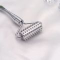 Stainless steel pointed roller spatula massage ball stone face roller massager to improve neck facial beauty skin care tool. 