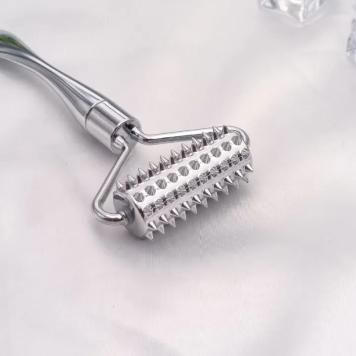 Stainless%20steel%20pointed%20roller%20spatula%20massage%20ball%20stone%20face%20roller%20massager%20to%20improve%20neck%20facial%20beauty%20skin%20care%20tool%20-%20Image%203