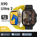 X90 Ultra 2 Double strap Smartwatch 2.19 "IPS HD Large Screen Watch Magnetic Wireless Charging Game Smartwatch Sports Smart Watch. 