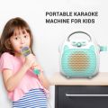Karaoke Machine Rechargeable Portable Karaoke Speaker with Microphone - blue. 
