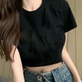 Embroidered Long SleeveTT-shirt Bottoming Shirt for Women Spring Autumn Winter2023New Loose Slimming Large Size Design Blouse Trendy.