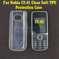 HKFASTEL Protection Case For Nokia C2 C2-01 C2 01 jelly Clear Soft TPU Back Case Protection Skin Camera Protect Cover. 