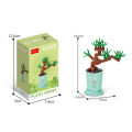 GC Creative Flower Building Blocks Simulation Bouquet Potted Building Bricks Toys For Home Decoration.