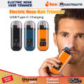 Nose Trimmer Portable Ear Nose Hair Trimmer Clipper with Digital Display Face Eyebrow Beard Shaver Painless Electric Nose Ear Hair Clippers  Portable Nose/Ear Hair Removal Tool Nose Hair Clipper. 