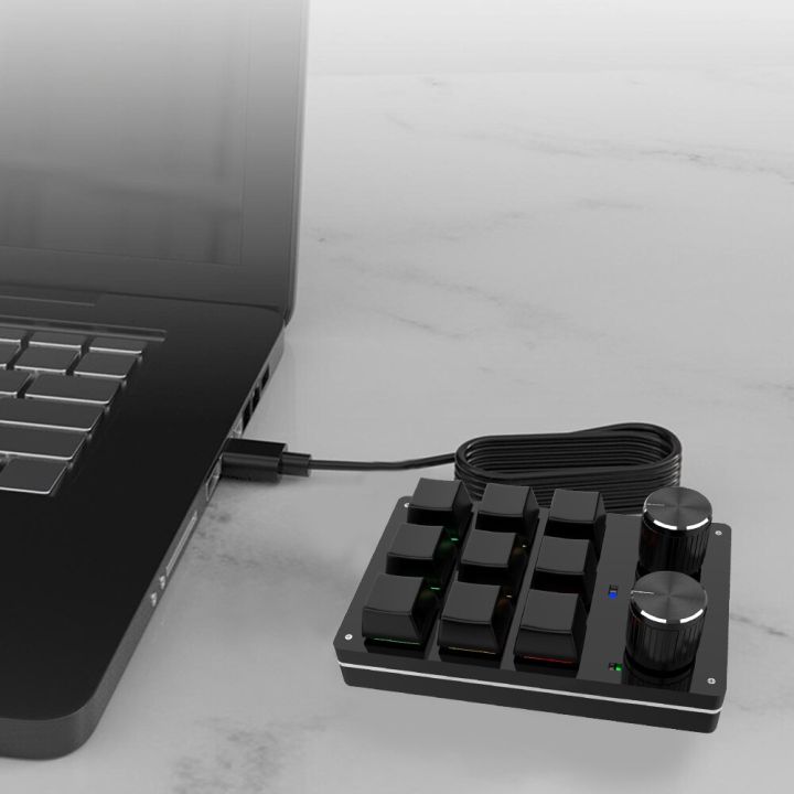 Bluetooth%20Type-C%20Custom%209%20Keys%202%20Knob%20Keyboard%20Volume%20Knob%20Programming%20Macro%20Gaming%20Photoshop%20Keypad%20Mechanical%20Keyboard%20-%20Image%207
