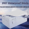 Waterproof Buckle Project Box Abs Plastic Electric Control Hinged Wire Connection Cable Clasp Junction Box Instrument Case. 
