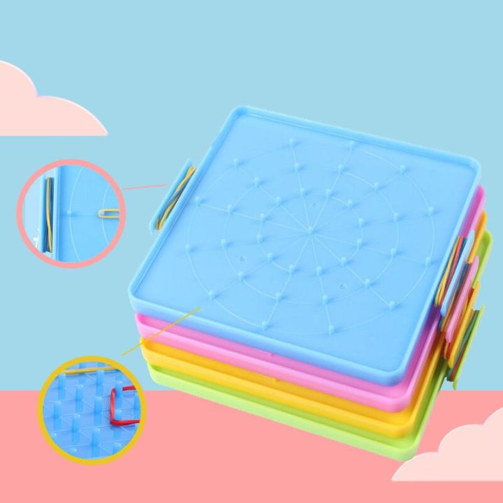 Kids%20Montessori%20Math%20Toys%20Geometry%20Cognition%20Plastic%20Toys%20Nail%20Board%20with%20Rubber%20Bands%20Children%20Early%20Educational%20Puzzle%20Game%20-%20Image%206