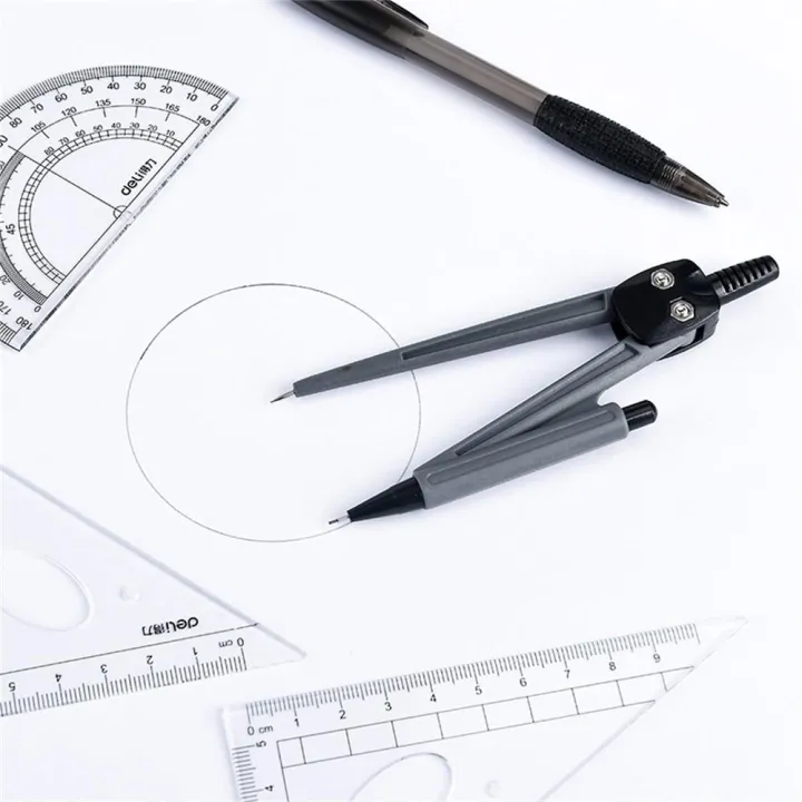 OIMG%208Pcs/Set%20Compasses%20Ruler%20Brands%20Math%20Set%20Geometric%20Drafting%20Tool%20Ruler%20Drawing%20Suit%20-%20Image%204