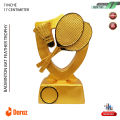 Celebrate Sporting Achievements With The Exclusive Badminton Tournament Sports Trophy Combo - Trophy Set. 