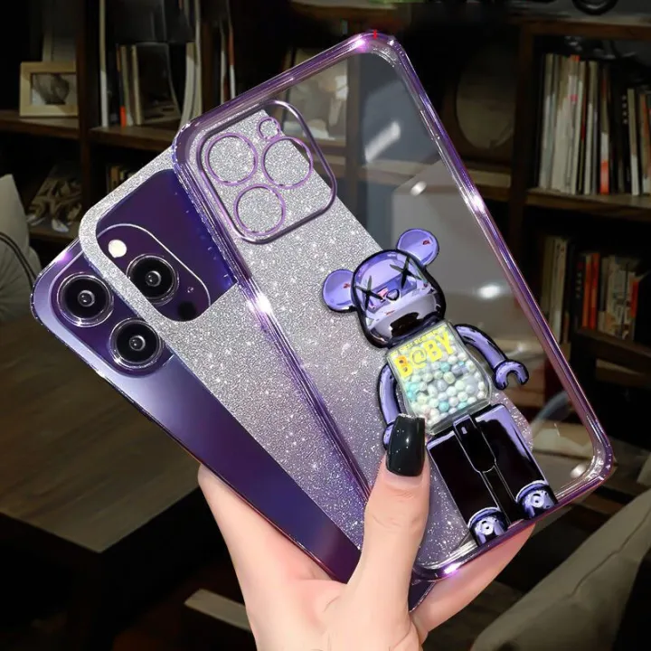For%20Realme%209%204G%20/%20Realme%209%20Pro%20/%20Realme%209%20Pro+%20/%20Realme%209i%20Casing%20case%20with%20Cartoon%203D%20Bear%20Stand%20Luxury%20Slim%20Gradient%20Plating%20Glitter%20Girls%20Stylish%20Back%20Cover%20Clear%20Soft%20Silicone%20Protective%20Cases%20Pouch%20-%20Image%205