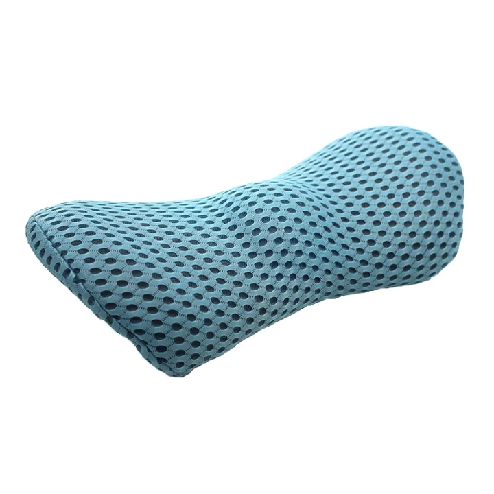 (New)Car%20Supplies%20Lumbar%20Support%20Memory%20Foam%20Car%20Backrest%20Lumbar%20Cushion%20Seat%20Cushion%20Lumbar%20Pillow,%20Colour:%204D%20Grid%20Blue%20-%20Image%202