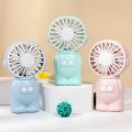 Handheld Fan Cartoon Summer Desktop Student Mini Electric Fan USB Charging Portable Mini Astro Fan.