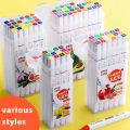 Water Based Marker Set Colour Double Headed Sketching Drawing Graffiti Art Markers for Student School Supplies Stationery. 