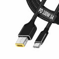 USB C to Laptop Charging Cable Adapter Male Type C to Square Converter 100W PD Fast Charging for Lenovo ThinkPad Power Cable. 