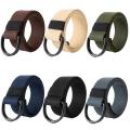 Canvas Belt D-Ring Belt Fabric Webbing Belt Waist Belt Strap Waistband Belt.