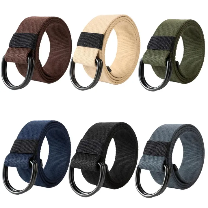 Canvas%20Belt%20D-Ring%20Belt%20Fabric%20Webbing%20Belt%20Waist%20Belt%20Strap%20Waistband%20Belt%20-%20Image%202