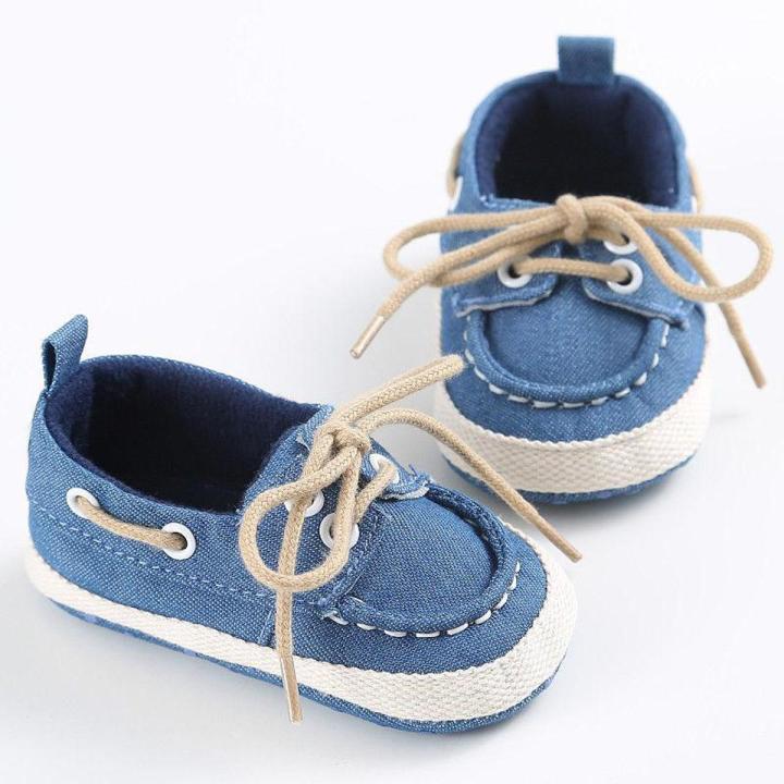 Baby Shoes Toddler Boy Girl Canvas First Walkers Soft Soles Crib