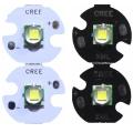 【Alizeker Mall】2PCS CREE XM-L T6 LED U2 10W Cold White Warm High Power LED Emitter Diode with 12mm 16mm 20mm PCB for DIY.