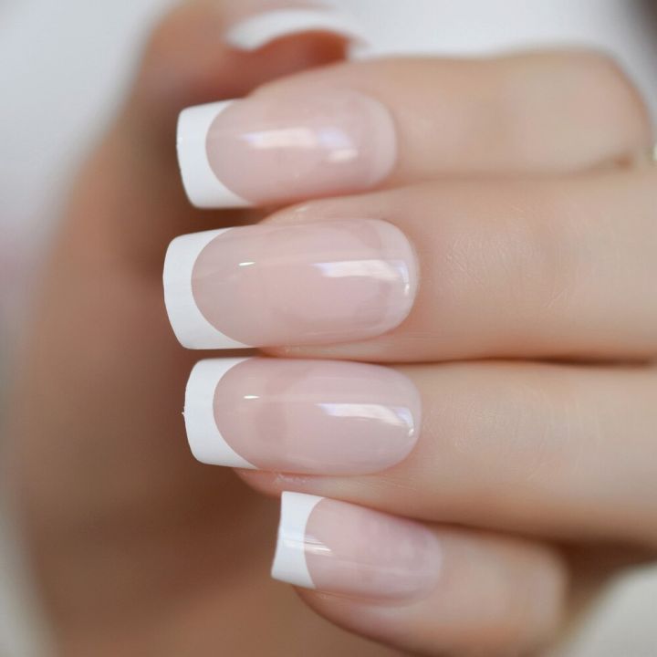 %E3%80%90The%20road%20to%20happiness%20Store%E3%80%91Hello%20Paris%20Classical%20French%20Nail%20Natural%20Nails%20Square%20French%20Style%20Smile%20Line%20Finfernails%20-%20Image%205