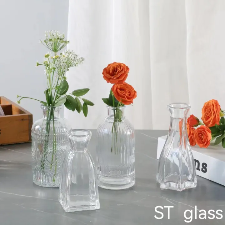 Fresh%20and%20simple%20small%20mouth%20vase,%20glass%20vase,%20fresh%20flowers,%20dried%20flowers,%20water%20vase,%20living%20room,%20home%20office,%20decorative%20ornaments%20-%20Image%202