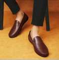 Leather Loafers Men Fashion Casual Solid Moccasin For Men - Lofar. 